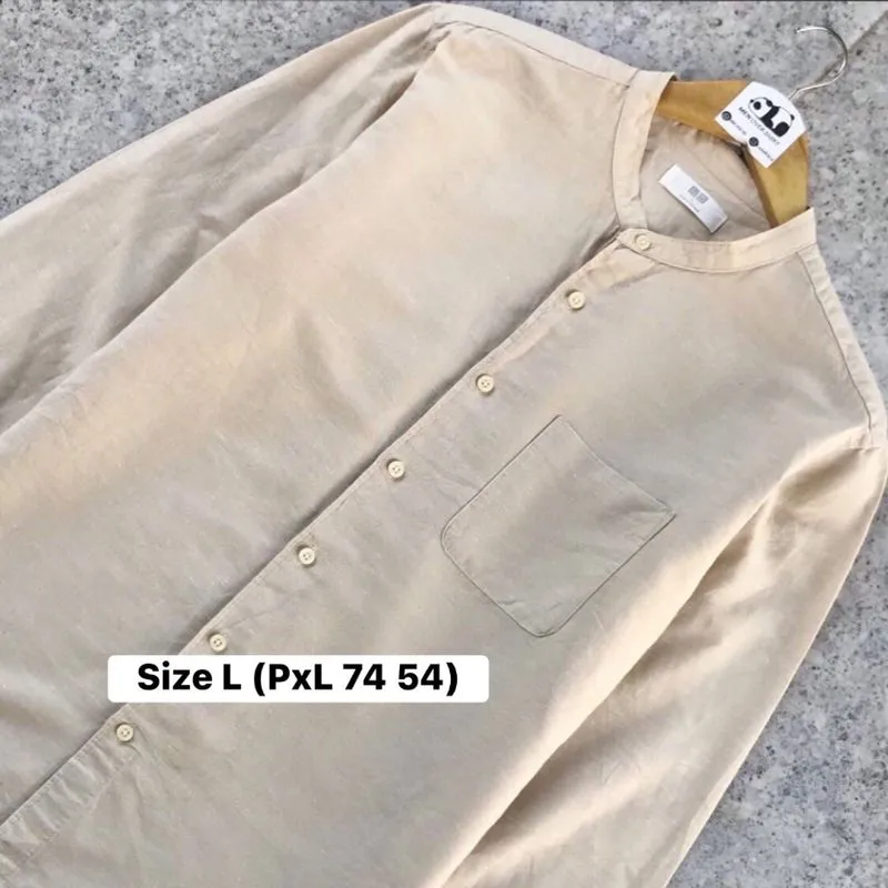 Kemeja Linen Shanghai Uniqlo photo 1