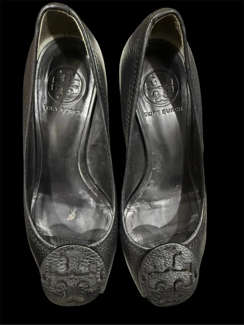 Tory Burch Black Leather Ballet Flats Size 5M / EU 35–35.5 O photo 1