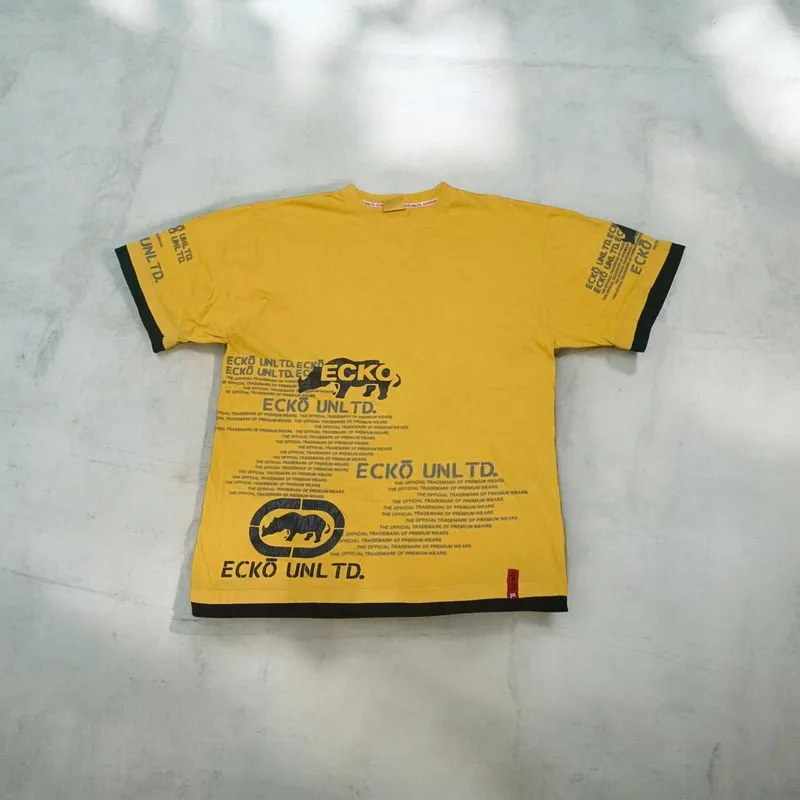 Tshirt Y2K hip hop ecko unltd oversize double layer photo 1
