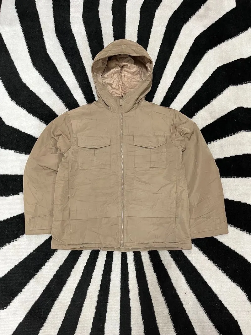 Uniqlo Sportswear Casual Parka Pria tan photo 1