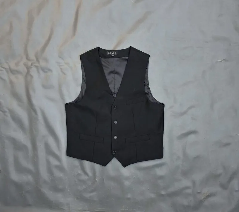 RL109/vest LI-O/size M ke L/rompi hitan polos pria second photo 1