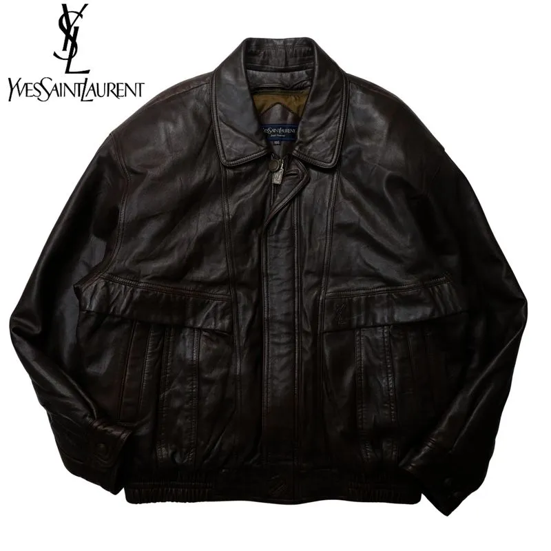 Yves Saint Laurent YSL Vintage Casual Leather jacket Pria brown photo 1