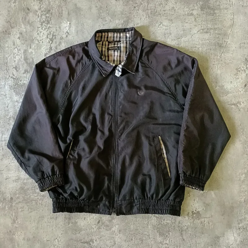 Casual Windbreaker Pria black photo 1
