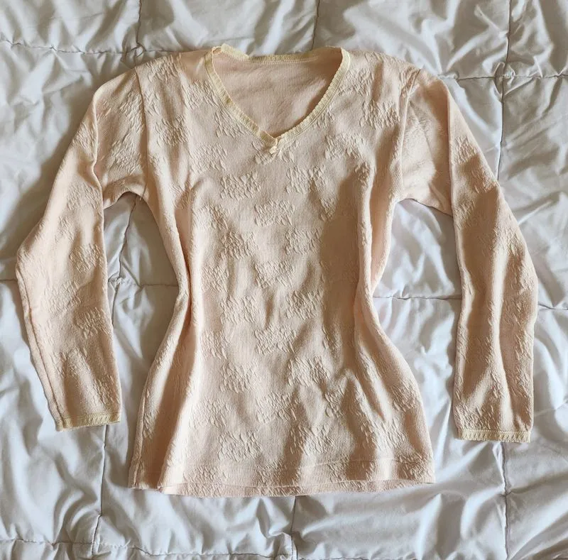 Pink Cute Ribbon Fit Sweater  photo 1