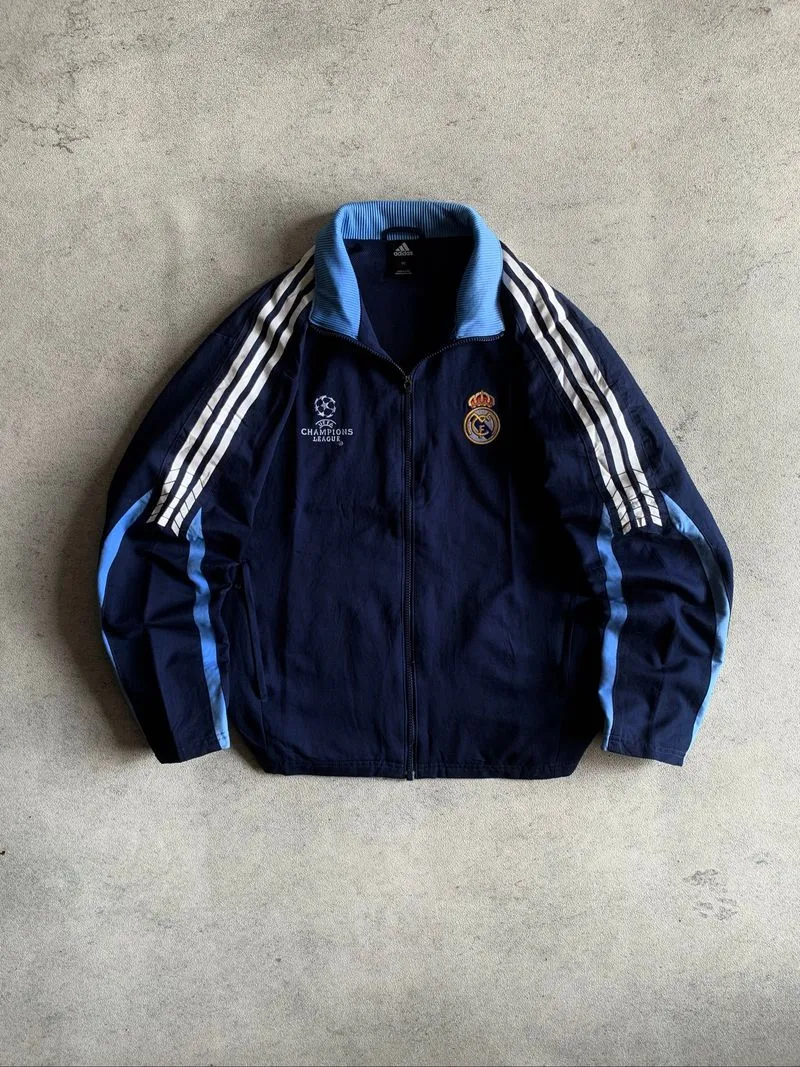 adidas retro real madrid 2005 / 2006 champions league jacket photo 1