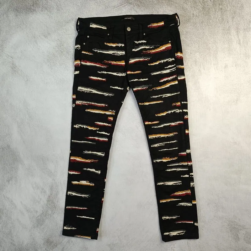 ISABEL MARANT Orson Zebra Embroidered Skinny Jeans photo 1