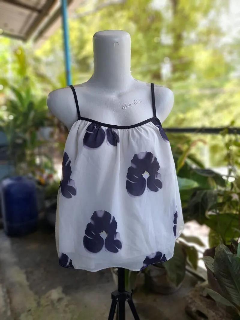 Tanktop crop sexy korean style floral 🍊 Rp. 20.500 photo 1