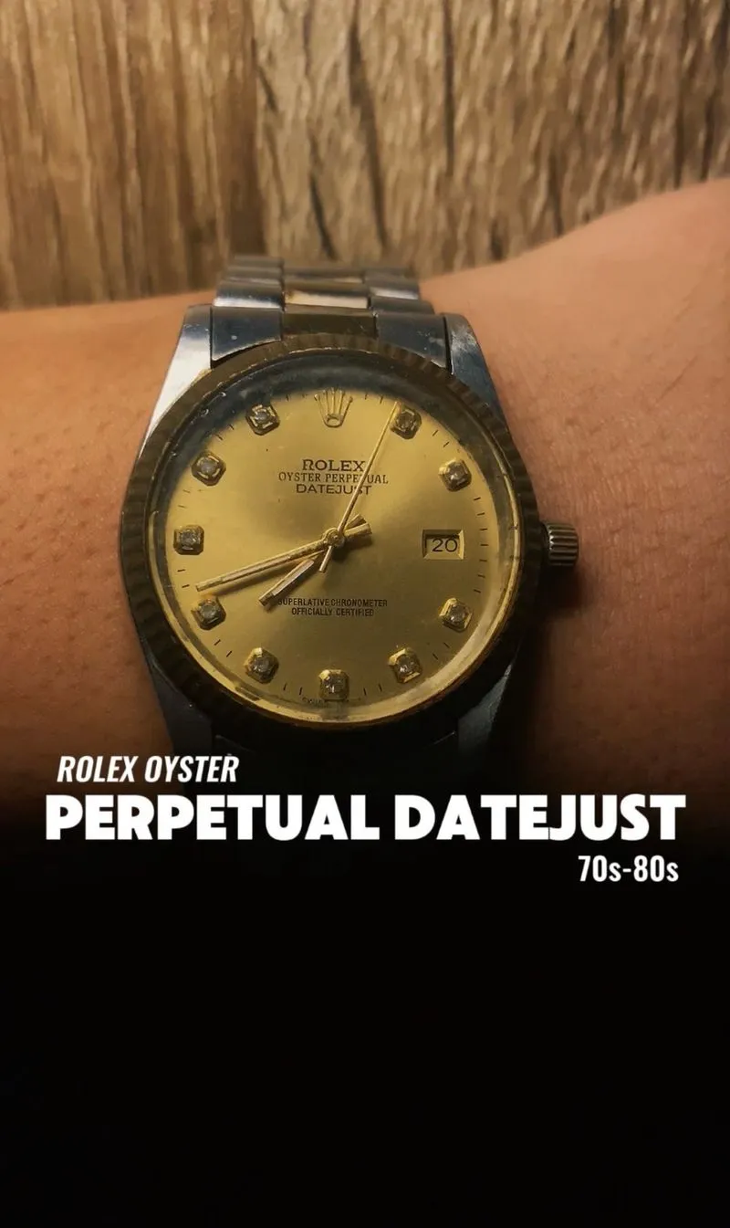 ROLEX OYSTER PERPETUAL DATEJUST Vintage Automatic Watch 70s photo 1