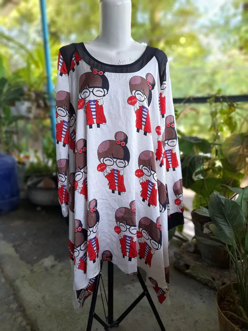 Dress jumbo motif korean girl photo 1