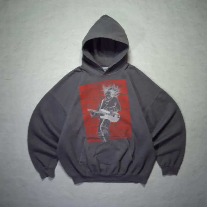 Vintage Y2K Hoody Pria gray photo 1