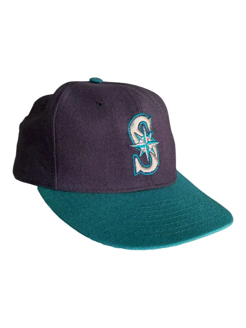 Vintage 90s Seattle Mariners Hat Cap New Era Diamond Collect photo 1