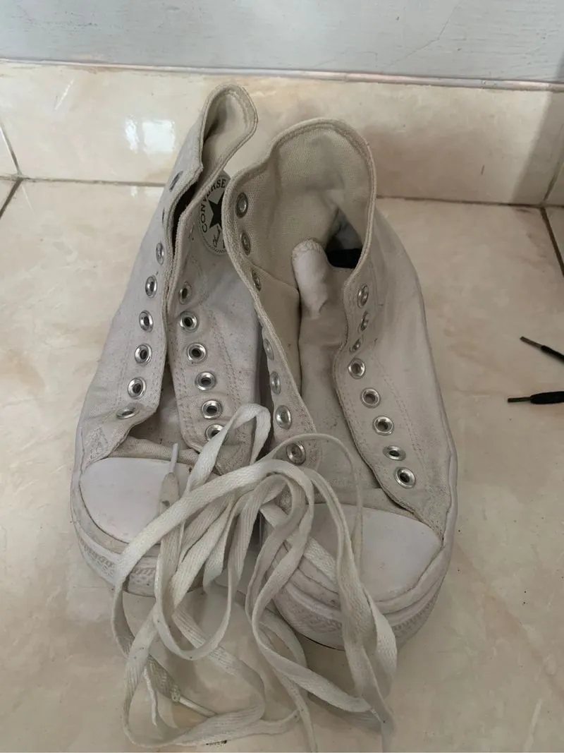 Converse high full white photo 1