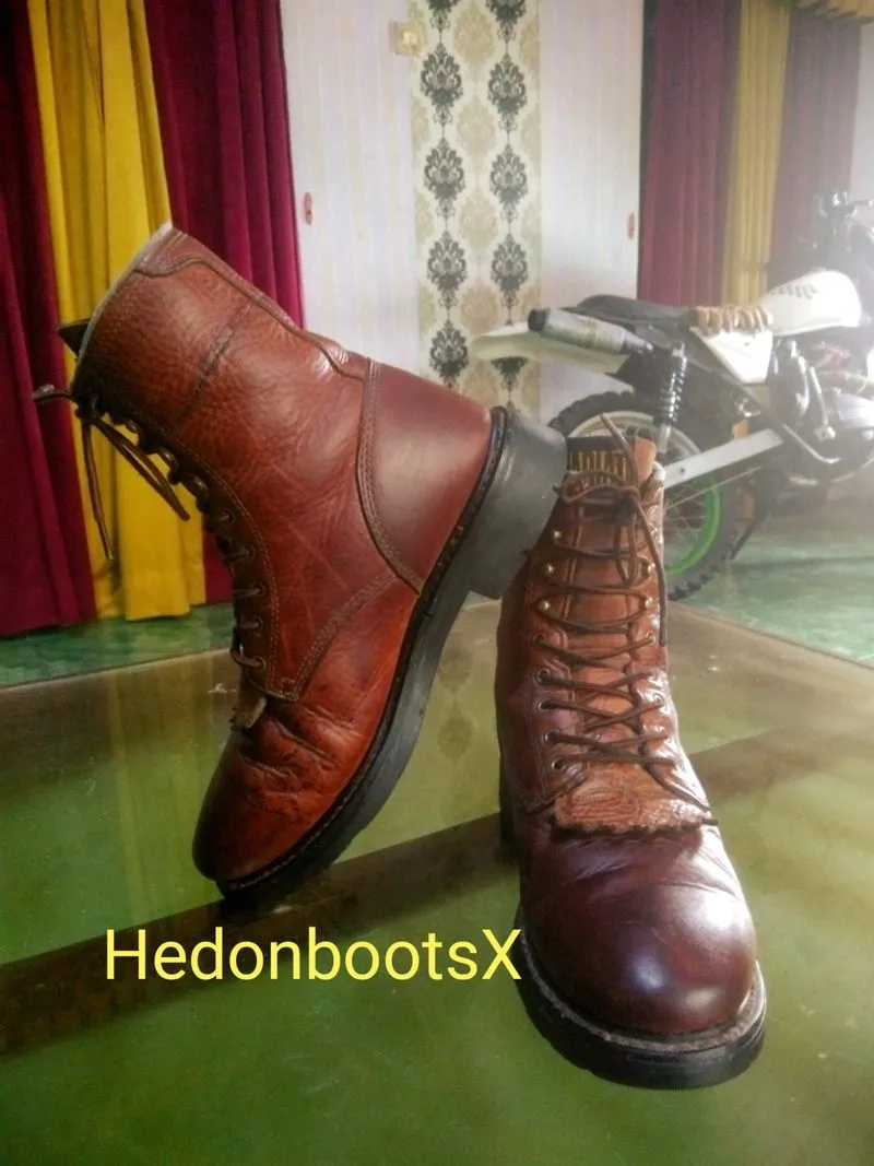 Vintage Ariat Men Cascade Kiltie Roper Work Boots photo 1
