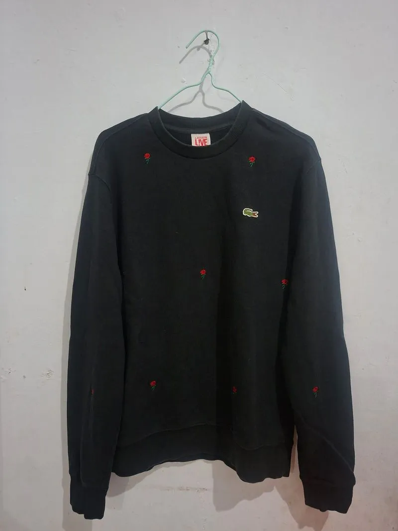 CREWNECK LACOSTE BLACK photo 1