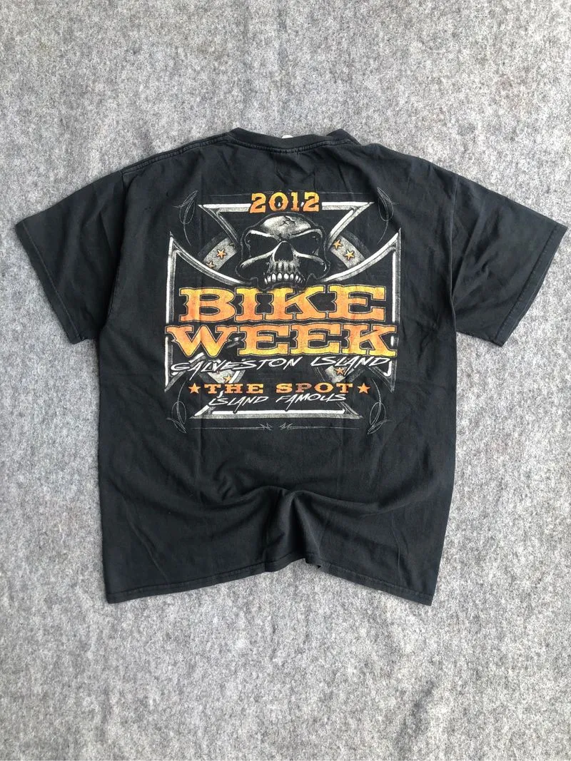 bike week 2012 vintage Tshirt by gildan photo 1
