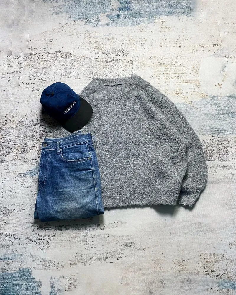 UNBRAND FUZZY KNIT SWEATER photo 1