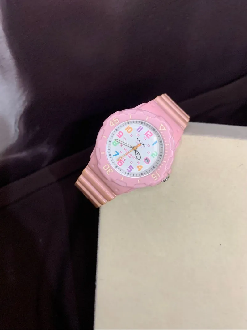 Casio Analog White Dial Pink Women LRW-200H- 4B2VDF 💗 photo 1