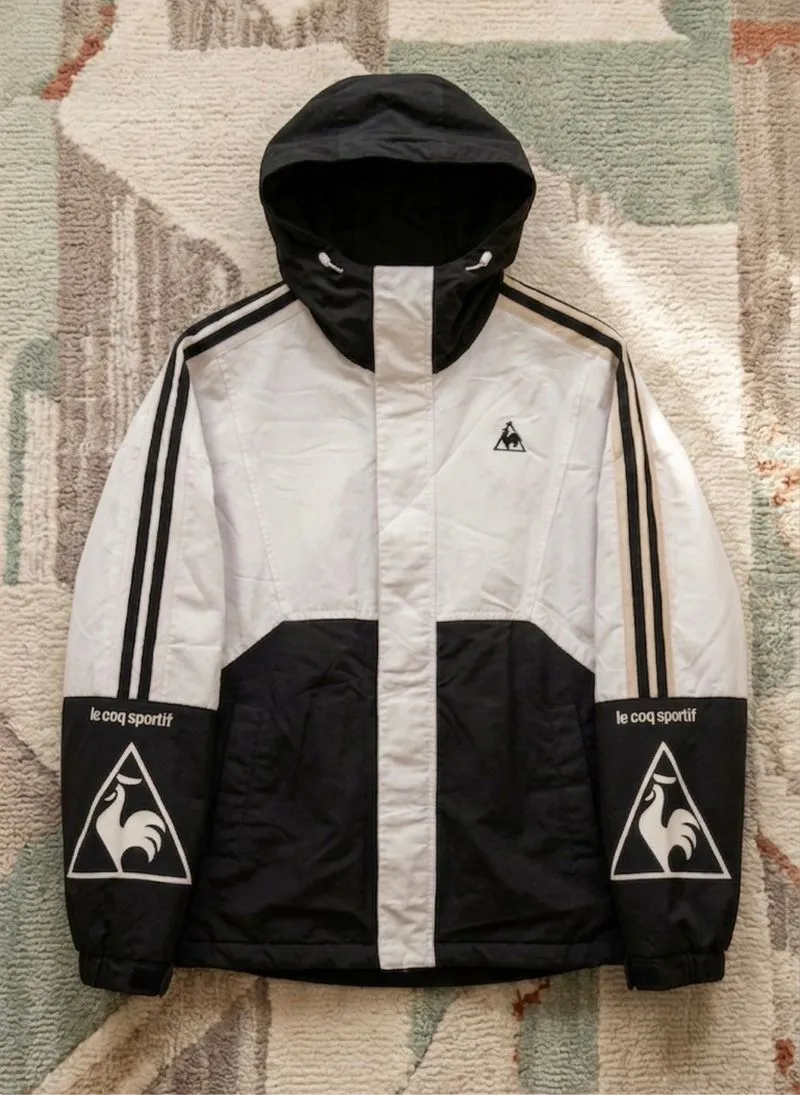LE COQ windbreaker big logo spellout rare item photo 1