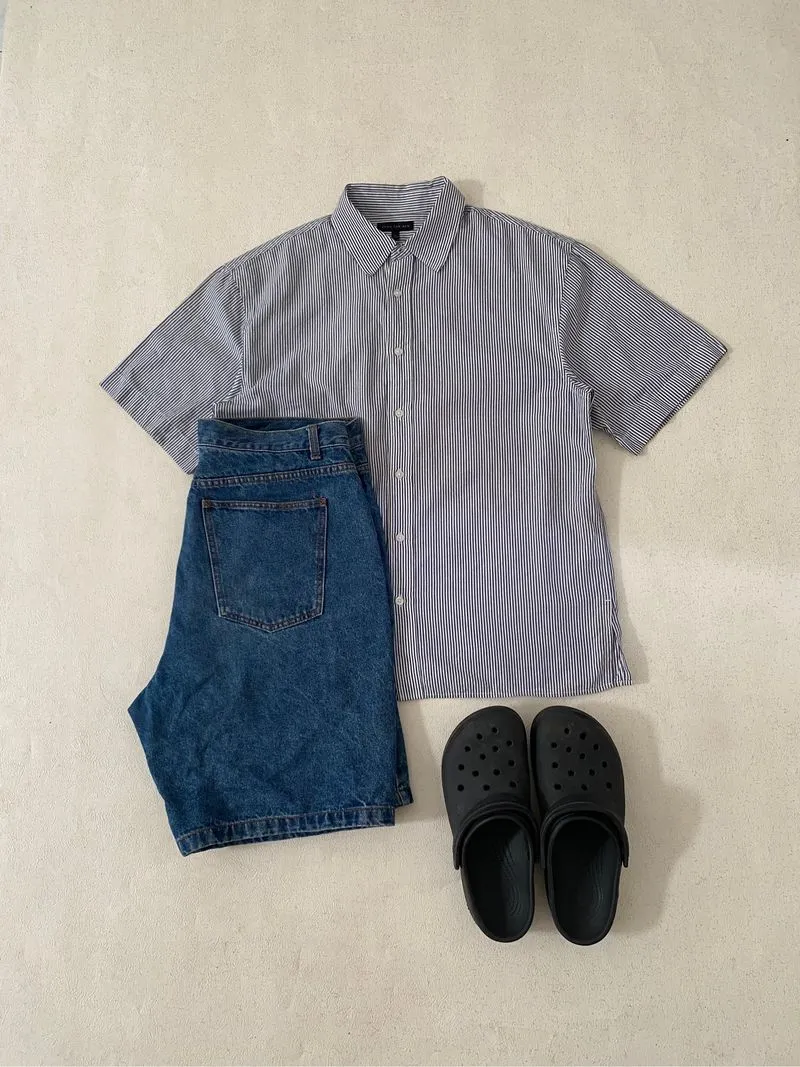 Kemeja stripe spao for man photo 1