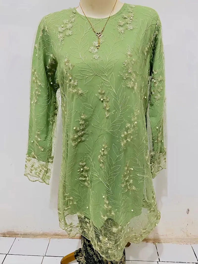 ONE SET KEBAYA BLUKAT + ROK BATIK PLISKET  photo 1