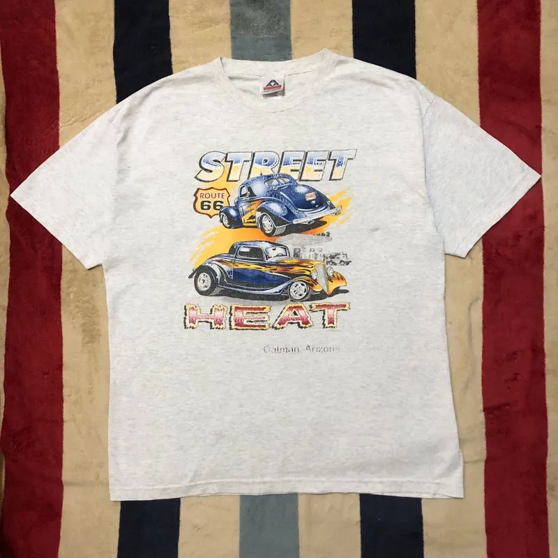 Vintage Y2K Route 66 Street Heat Arizona Hot Rod T-Shirt photo 1