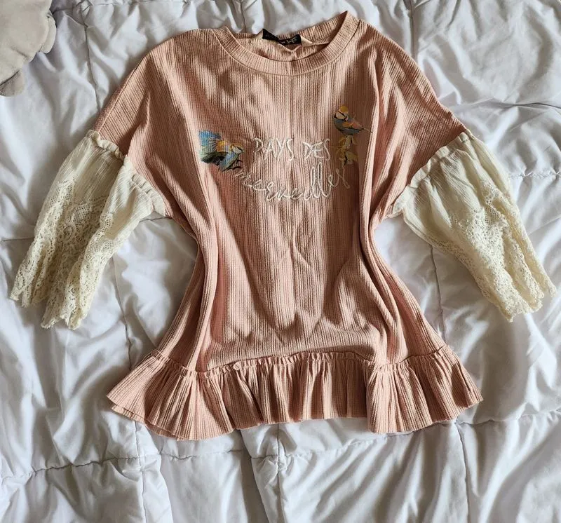 Cute Pink Coquette Sweater  photo 1