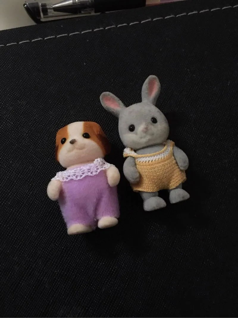 Chiffon Dog & Cottontail Rabbit Sylvanian Families photo 1