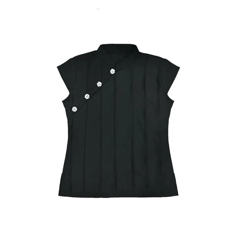 Prelude Black Button Blouse photo 1