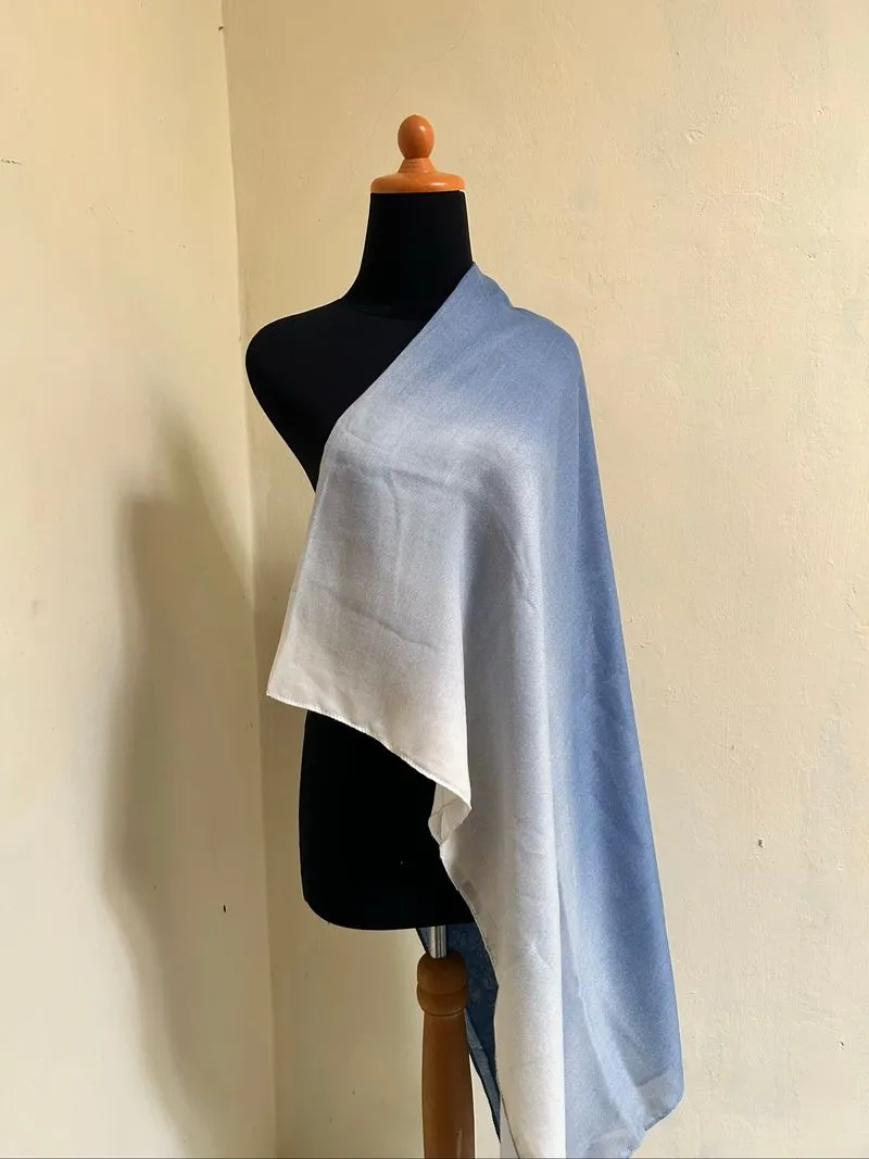 Blue Viscose Shawl photo 1