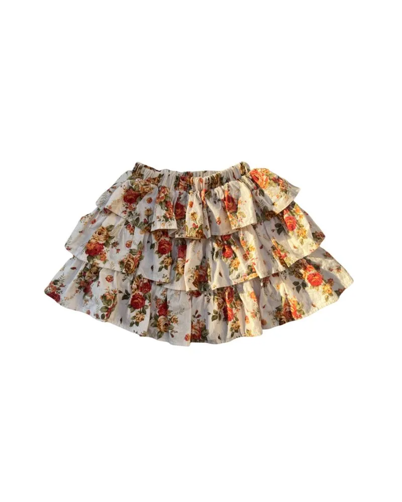 mini layered flower skirt photo 1