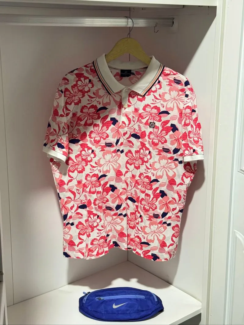 Kaos kerah floral art  photo 1