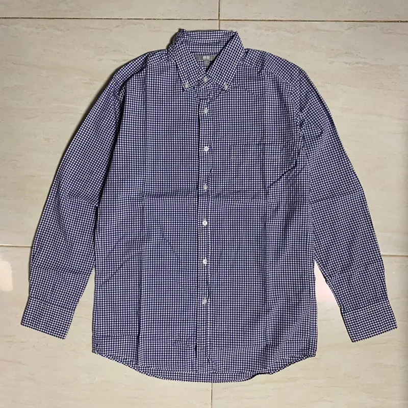 Uniqlo Longsleeve Shirts Blue S - Kemeja Uniqlo photo 1
