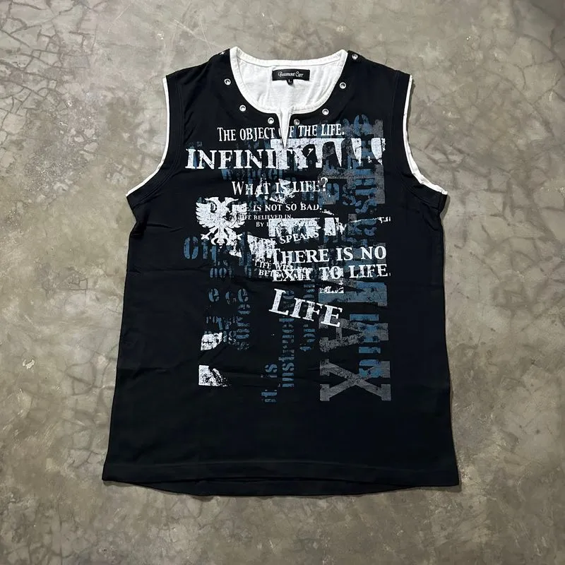 JAPANESE BEAUMONT CARR POEM TANKTOP BONDAG PUNK STYLE photo 1