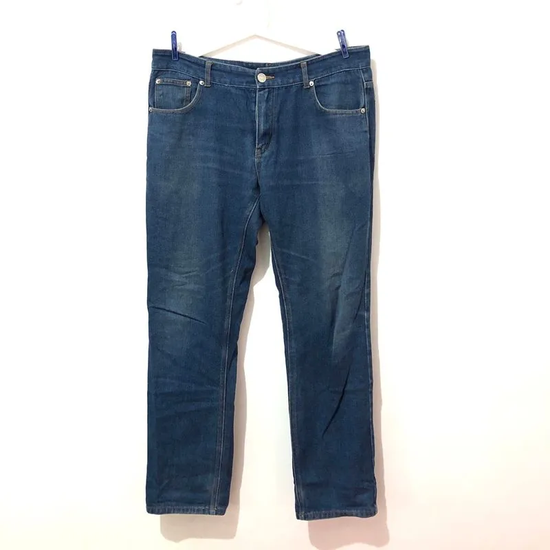Blue denim slim straight celana jeans levis uniqlo dickies photo 1