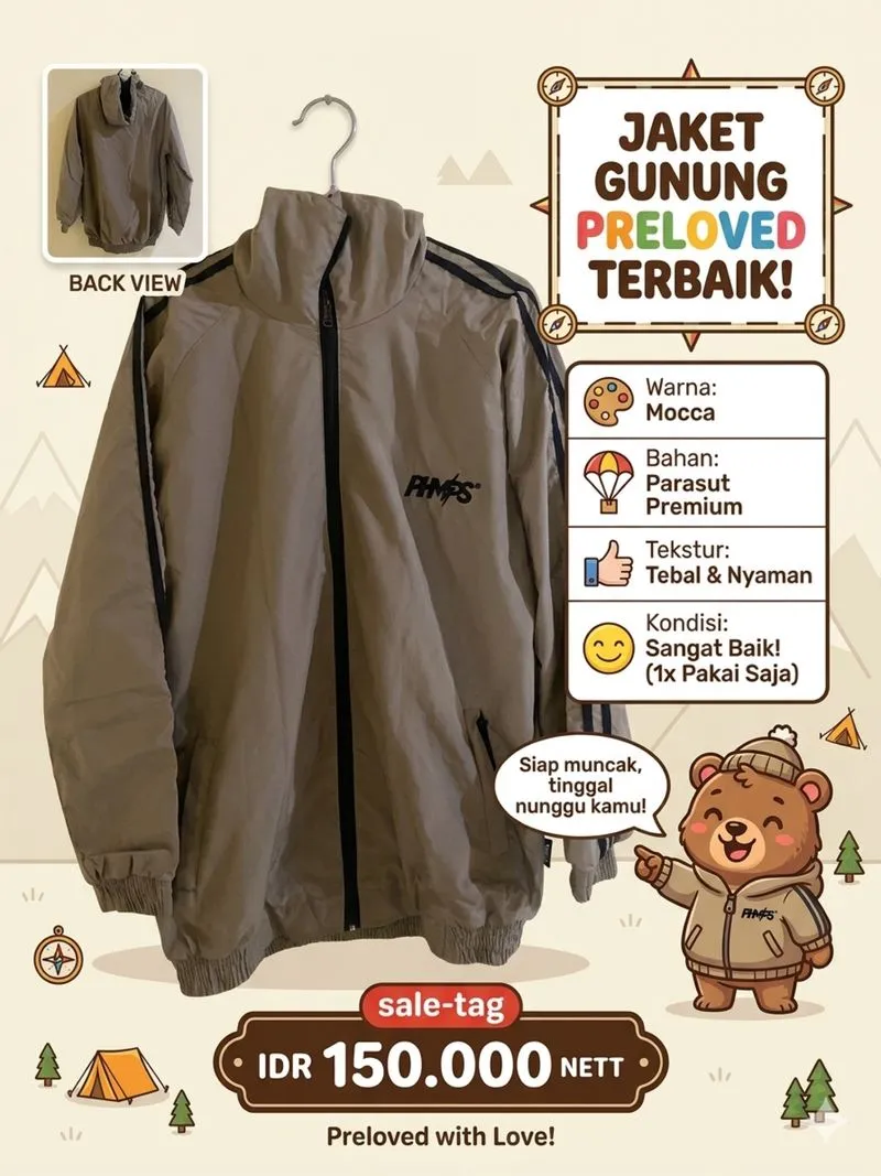 Jaket Gunung Parasut photo 1