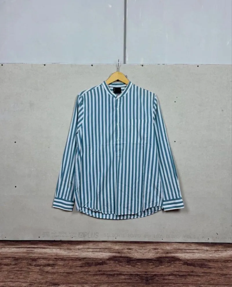 topten striped stand collar shirt #FBSH223 photo 1
