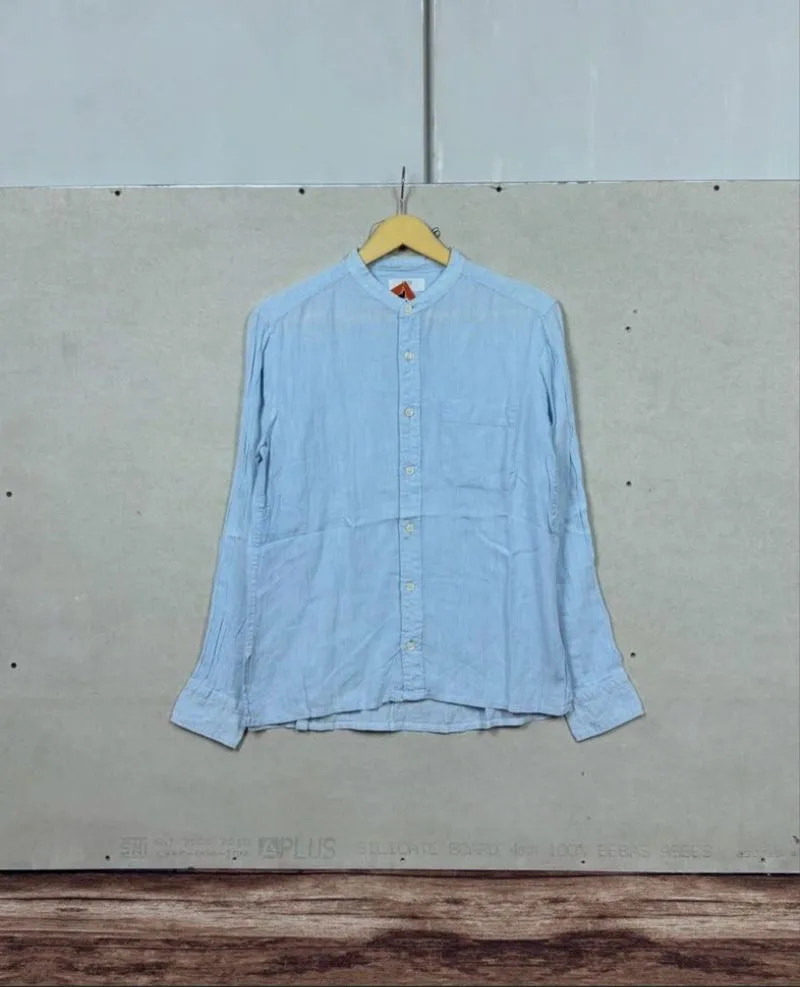uniqlo linen stand collar shirt #FBSH222 photo 1
