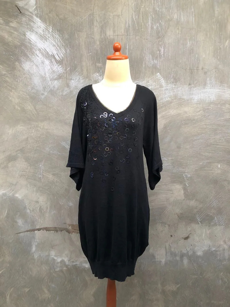 Viviene Tam Vintage Avant Garde Maxi dress Wanita black photo 1