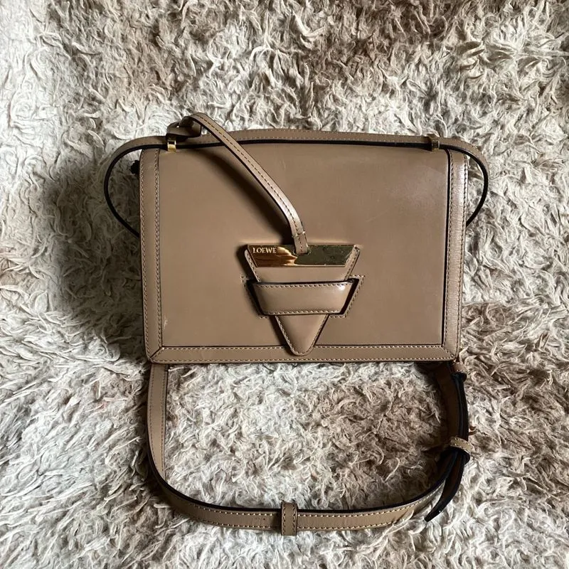 Loewe Barcelona medium shoulder bag Leather Brown coklat  photo 1