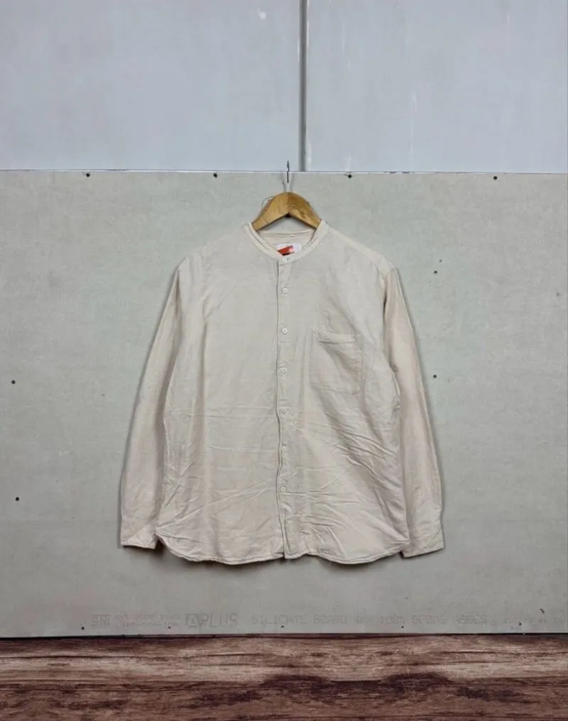 uniqlo linen stand collar shirt #FBSH162 photo 1