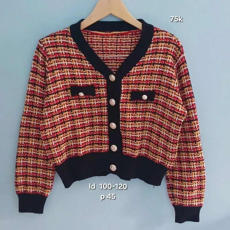 Cardigan rajut knit tweed korea photo 1