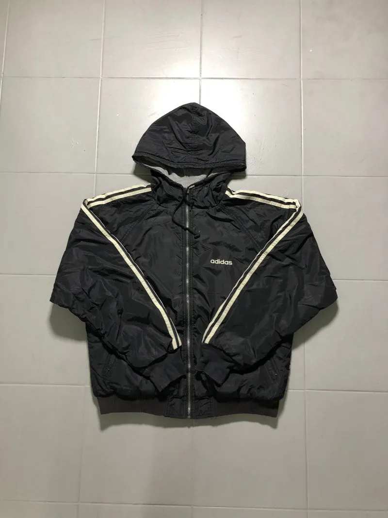 Adidas Vintage Streetwear Hoody Pria black photo 1