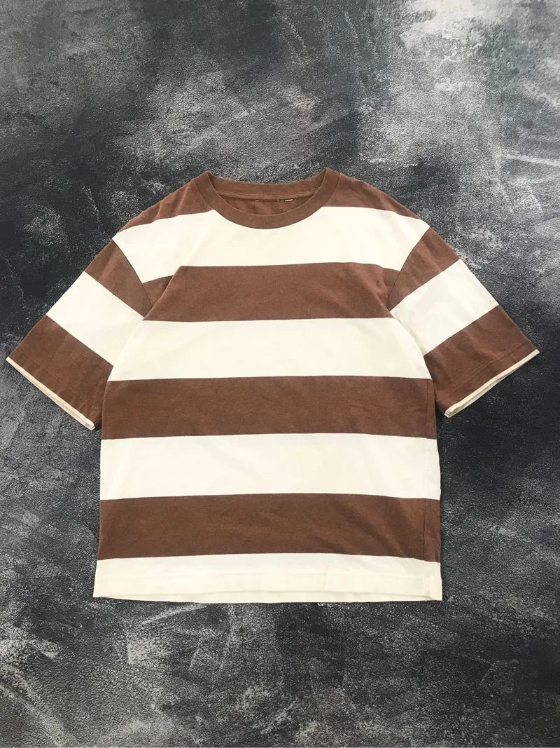 Uniqlo T-SHIRT STRIPED SECOND TAG CUT photo 1