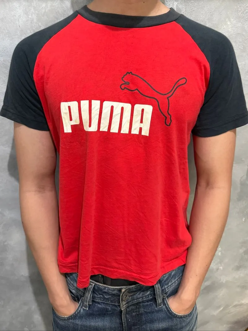 Y2K Puma Raglan Two tone t shirt photo 1