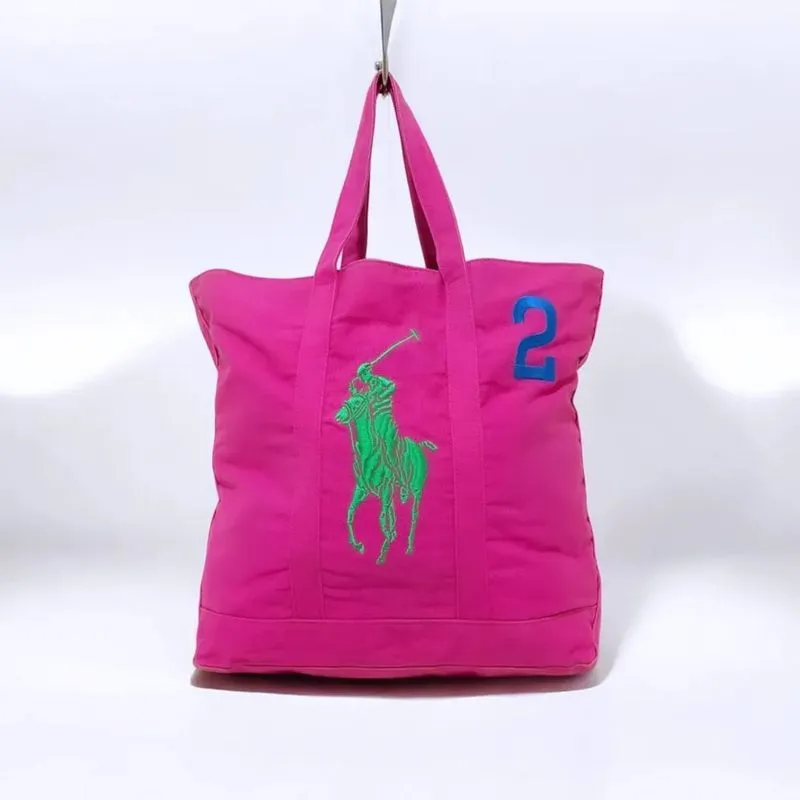 Polo Ralph Lauren Big Pony Canvas Tote Bag Original  photo 1