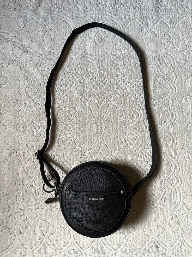 Sophie Martin Round Black Mini Sling Bag photo 1