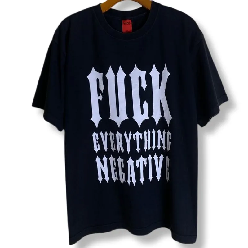 NINE RULAZ LINE - FCK EVERTHING NEGATIVE T-SHIRT | KAOS | AF photo 1