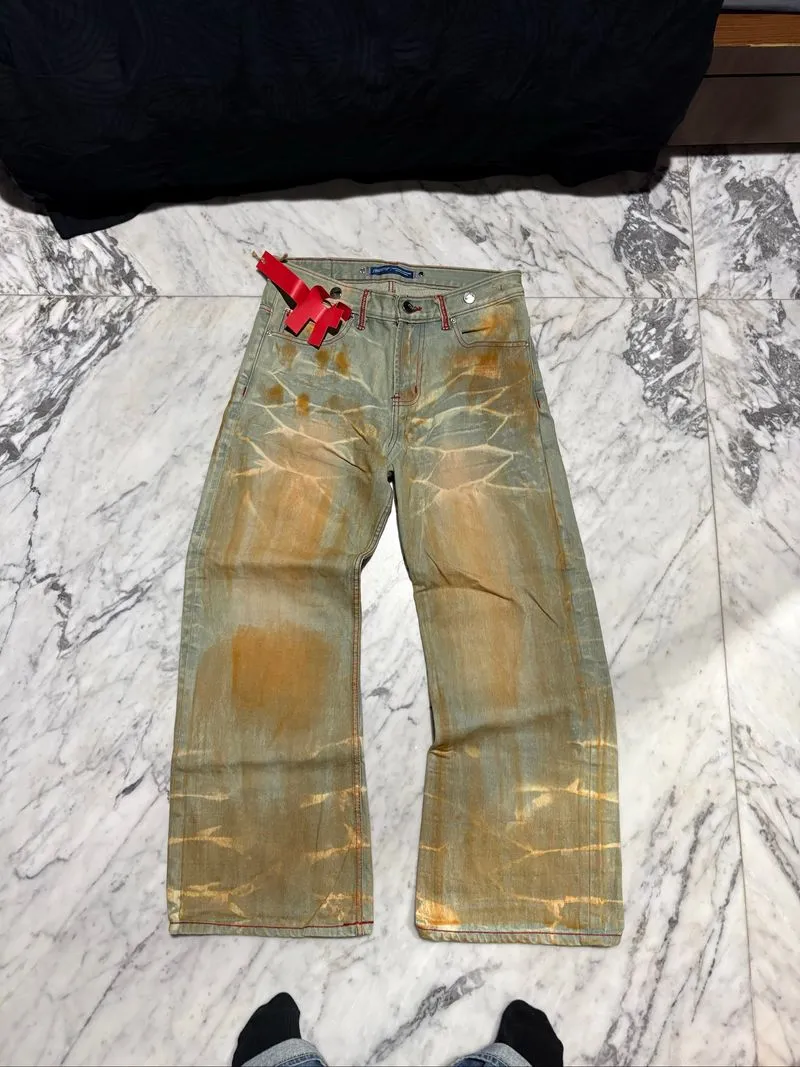 Denimitup Baggy selvedge mud wash jeans photo 1