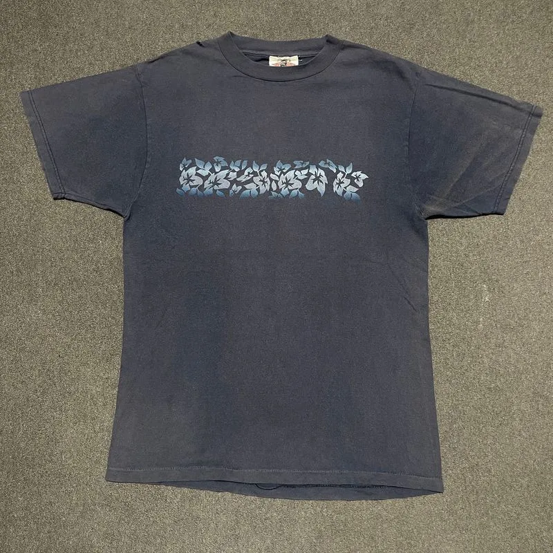 Kaos Vintage 90s Bear Surf Floral Graphic Faded - M photo 1
