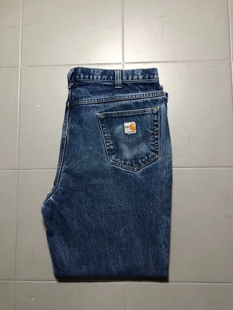 Carhartt Streetwear Casual Jeans Pria blue photo 1